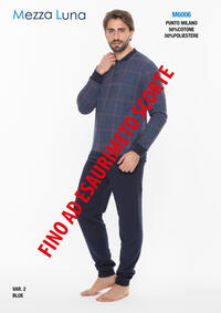 PIGIAMA UOMO M/L M6006 Tellini S.r.l. Ingrosso Abbigliamento